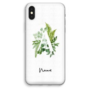 Green Brush: iPhone XS Max Transparant Hoesje