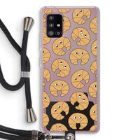 Croissant: Samsung Galaxy A51 5G Transparant Hoesje met koord