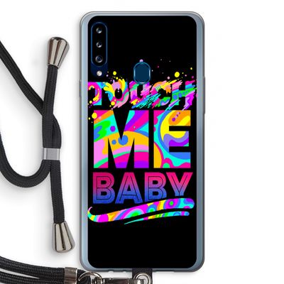 Touch Me: Samsung Galaxy A20s Transparant Hoesje met koord