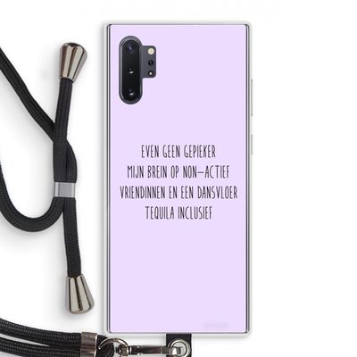 Tequila: Samsung Galaxy Note 10 Plus Transparant Hoesje met koord