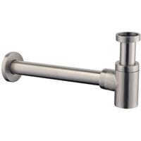 Wiesbaden Star Sifon Laag 5/4" x 32mm Geborsteld Staal