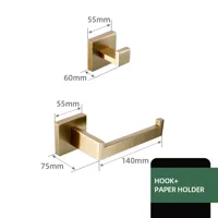 Badkamerhardware Set | RVS - Geborstelde Afwerking