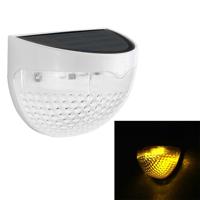 Semi-circulaire IP55 waterdichte Solar lichtsturing hek licht tuin lamp (warm wit)