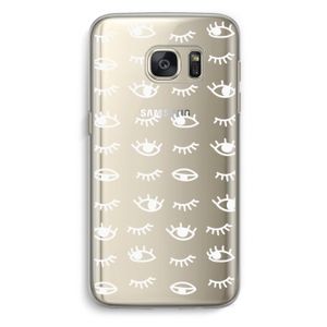 Eye pattern #3: Samsung Galaxy S7 Transparant Hoesje