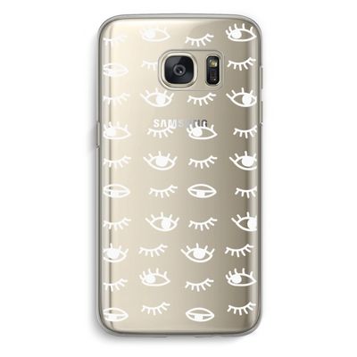 Eye pattern #3: Samsung Galaxy S7 Transparant Hoesje