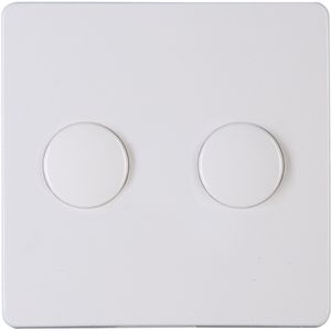 KOPP - Afdekplaat/Centraalplaat - Paris HK05 - DUO Dimmer - Arctic Glans Wit