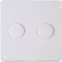 KOPP - Afdekplaat/Centraalplaat - Paris HK05 - DUO Dimmer - Arctic Glans Wit