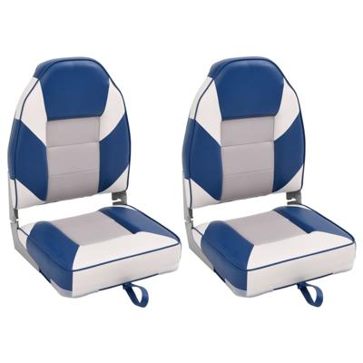 Bootstoelen 2 st inklapbaar met hoge rugleuning 39x43x58 cm