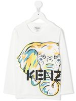 Kenzo Kids t-shirt à imprimé éléphant - Blanc - thumbnail