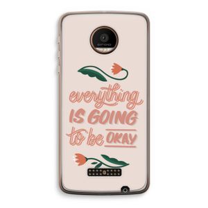 Optimistic flower girl: Motorola Moto Z Force Transparant Hoesje