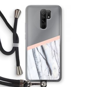 A touch of peach: Xiaomi Redmi 9 Transparant Hoesje met koord