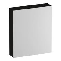 Brauer Impress Deluxe Spiegelkast - 60 cm - met interne en externe Verlichting - 1 Linksdraaiende Dubbelzijdige Spiegeldeur - Timber Black