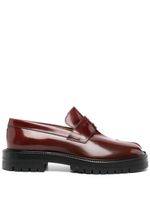 Maison Margiela mocassins Tabi en cuir - Rouge - thumbnail