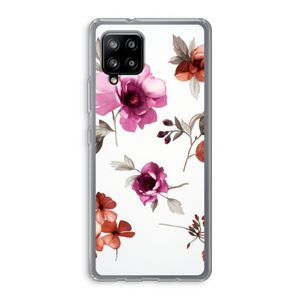 Geschilderde bloemen: Samsung Galaxy A42 5G Transparant Hoesje