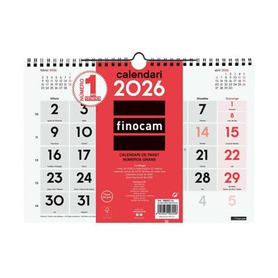 Muurkalender Finocam A4 Papier 30 x 21 cm