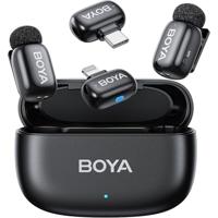 Boya Mini 2 (2 TX + 1 RX USB-C + 1 RX Lightning) zwart