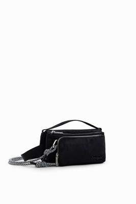 Schoudertas S met telefoontasje - BLACK - U