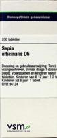 VSM Sepia officinalis D6 (200 tab)