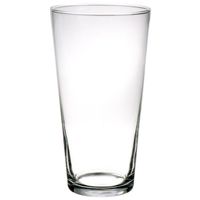 Conische vaas/vazen van glas 30 cm   -