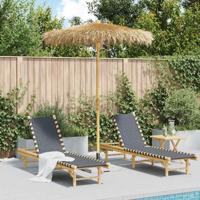 Tiki Paraplu met Bananenblad Luifel 180 cm Bamboe
