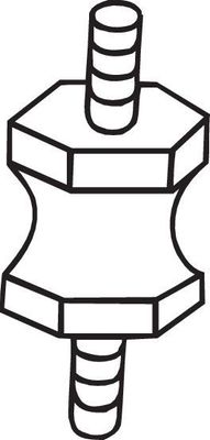Rubberstrip, uitlaatsysteem 255627