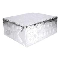 Luxe kerst inpakpapier - Set van 3x stuks - op rol - 500 x 76 cm - barok design - cadeaupapier - ker