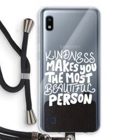 The prettiest: Samsung Galaxy A10 Transparant Hoesje met koord