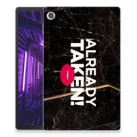 Lenovo Tab M10 Plus Back cover met naam Already Taken Black