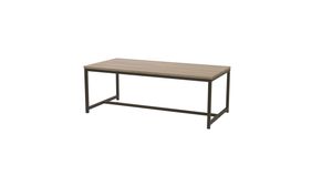 Urban Living - Salontafel met Stalen Frame en Houten Blad - Strak Industrieel Design - Rechthoek