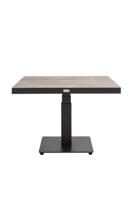 Qopps Javie up down tuintafel 90 x 90 ceramisch royal grey.