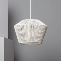 Hanglamp touw &apos;Krito&apos; E27 fitting modern gevlochten wit 310mm