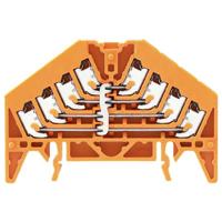 Weidmüller 1301630000 Verdeelblok Push-In-klem, Steekaansluiting Oranje 20 stuk(s)