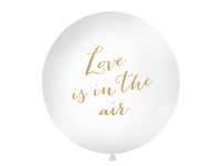 Mega Ballon 'Love Is In The Air' Wit - 1m