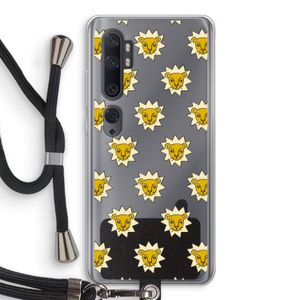 Leeuwenkoppen: Xiaomi Mi Note 10 Transparant Hoesje met koord
