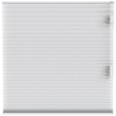 Leen Bakker - Fenstr Plisségordijn Chicago Dubbel 25mm Lichtdoorlatend - (10011) - Polyester - Wit - 120x10x10 Cm