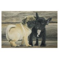 Deurmat Mopshond en Franse Buldog (75 x 50 cm) - thumbnail
