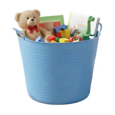 Storage solutions speelgoedmand - blauw - 27 l - kunststof - 42 x 35 cm - opbergmand