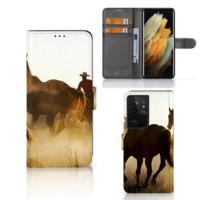 Samsung Galaxy S21 Ultra | Telefoonhoesje | Met pasjeshouder | Design Cowboy