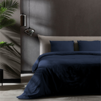 Dekbedovertrek Katoen Flanel Uni Navy Effen 240x200 Cm Fresh And Co - Dekbed-Discounter.nl
