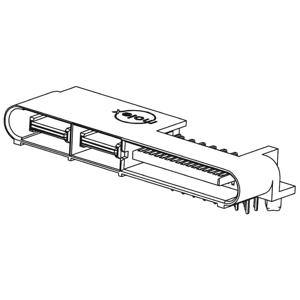 Molex 459854442 Male behuizing (board) Inhoud: 1 stuk(s) Tray