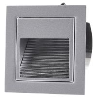 0P3729WW  - LED wall light with power LED 1W, built-in, aluminum, P3729 warm white