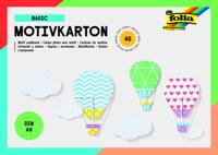 Fotokarton folia a6 40vel met basisdesigns assorti