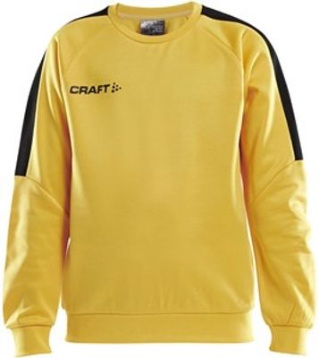 Craft 1906982 Progress R-Neck Sweater JR - Yellow/Black - 122/128