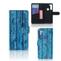 Motorola G8 Power | Book Style Case | Wood Blue