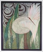 Kunstdruk Beate Rose - Vogel 2 52x62cm