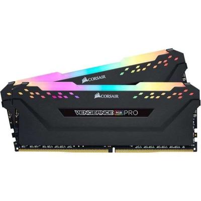 CORSAIR DDR4 pc-geheugen - VENGEANCE RGB PRO SL 32GB (2x16GB) - 3600Mhz - CAS 18 geoptimaliseerd voor AMD Ryzen - zwart (CMH32GX4M2Z3600C18)