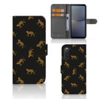 Telefoonhoesje | Met pasjeshouder | voor Sony Xperia 10 V Leopards