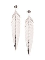 Cadar grandes boucles d'oreilles à pendentif en or blanc 18ct - Argent