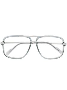 Cazal lunettes de soleil à monture pilote polie - Gris