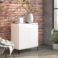 Dressoir 60x35x70 cm spaanplaat hoogglans wit